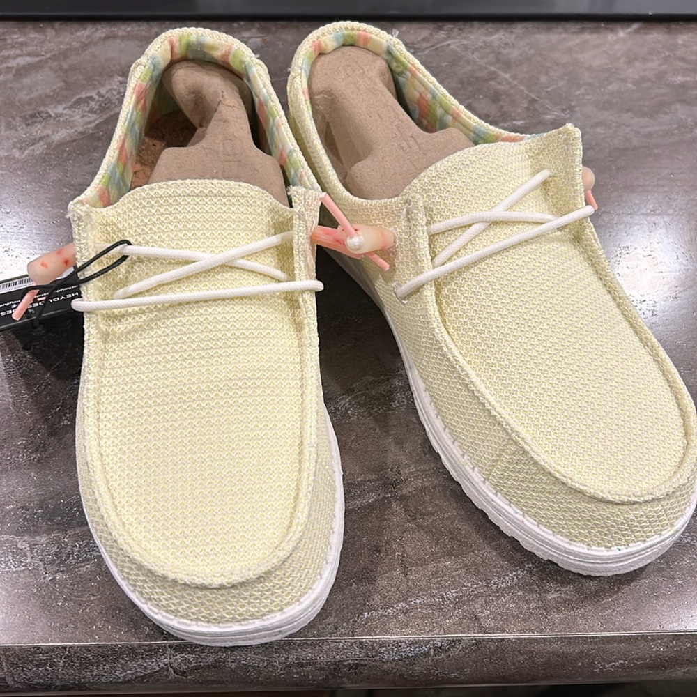 Lime/Light Yellow Hey Dudes